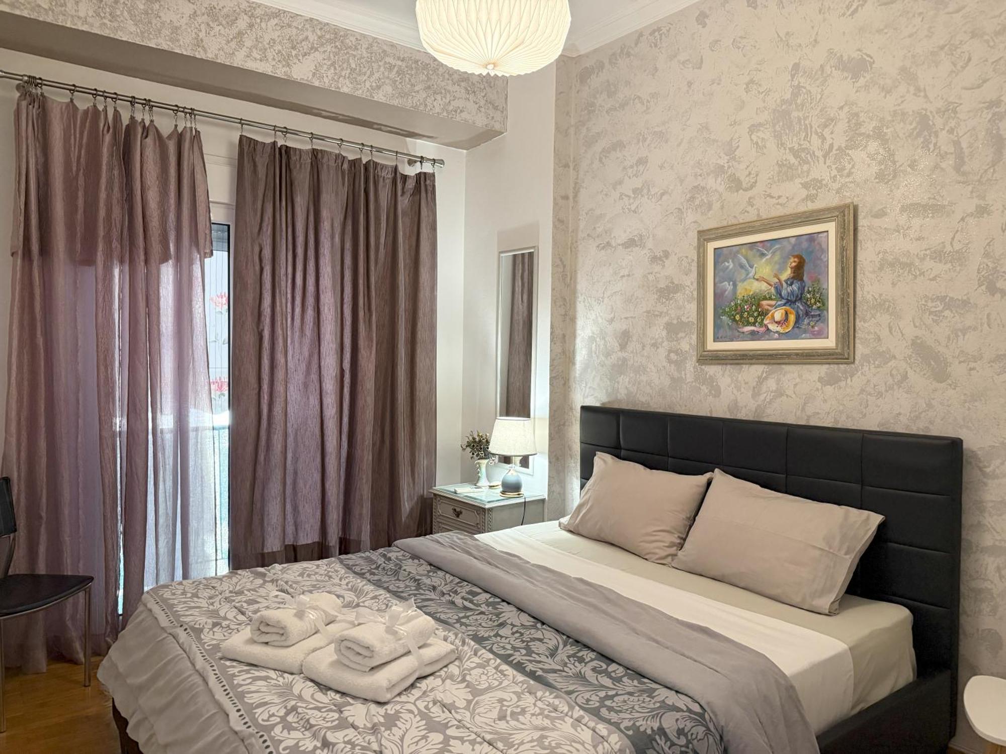 2 Bedrooms Apartment Center Of Athens 4 Min Subway Exterior photo